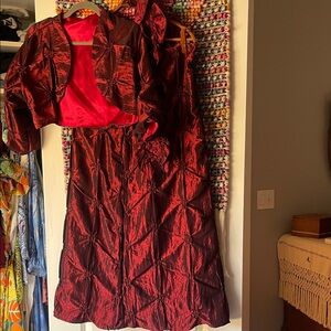 Elegant Red Women's Dress